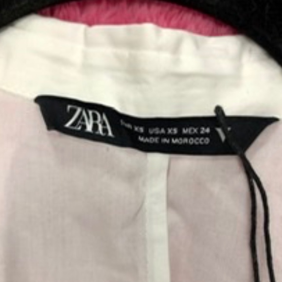 ZARA Cotton Button Down Dress Shirt, Oversized XS, NWT - Picture 9 of 9